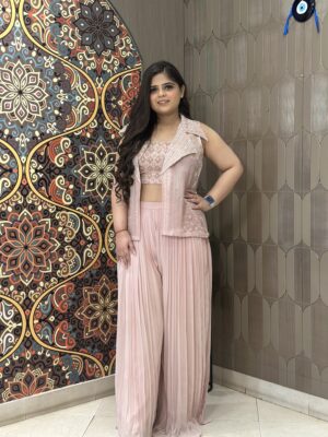 Dusty Rose Drape Dress