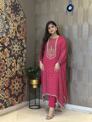 Flamenco Bloom Kaftan Kurta Set